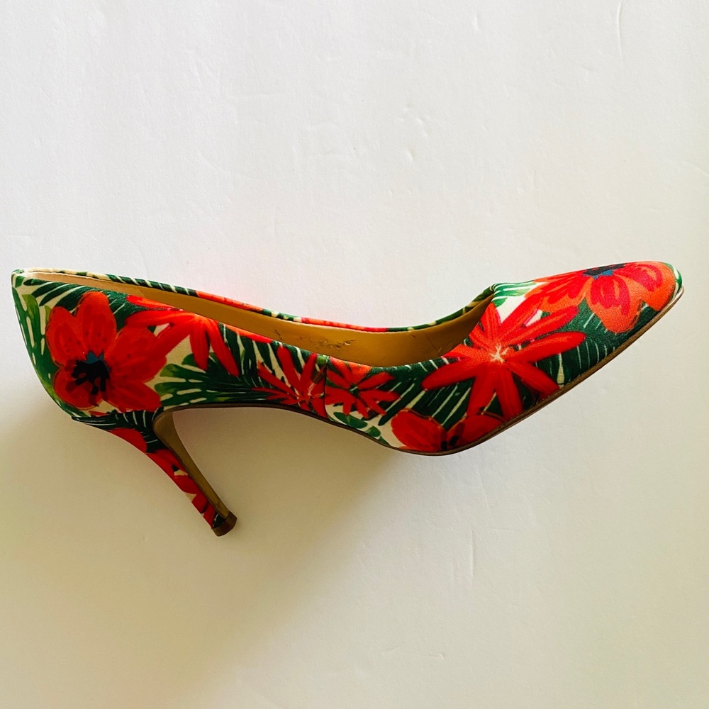 INC INTERNATIONAL CONCEPT Shoes Zitah5 Pointed-Toe Heels Tropical Multi Sz 7.5 - Picture 3 of 16